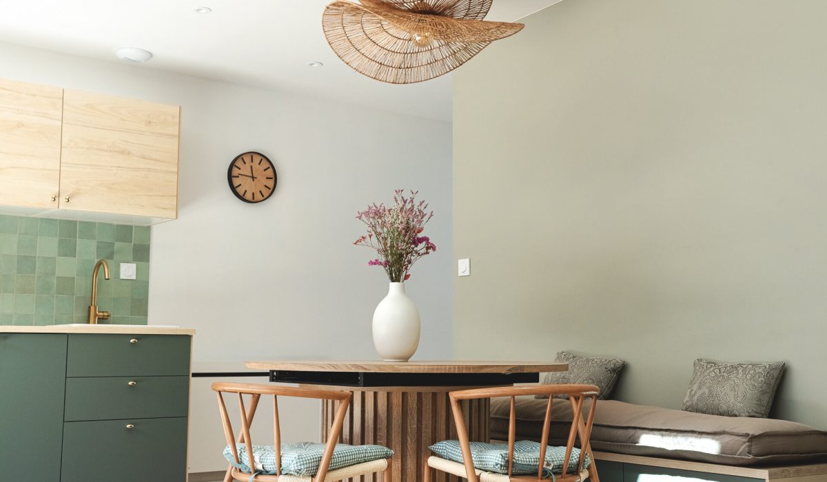 Rénovation complète d'une maison à Angers-Vue Cuisine et salle à manger