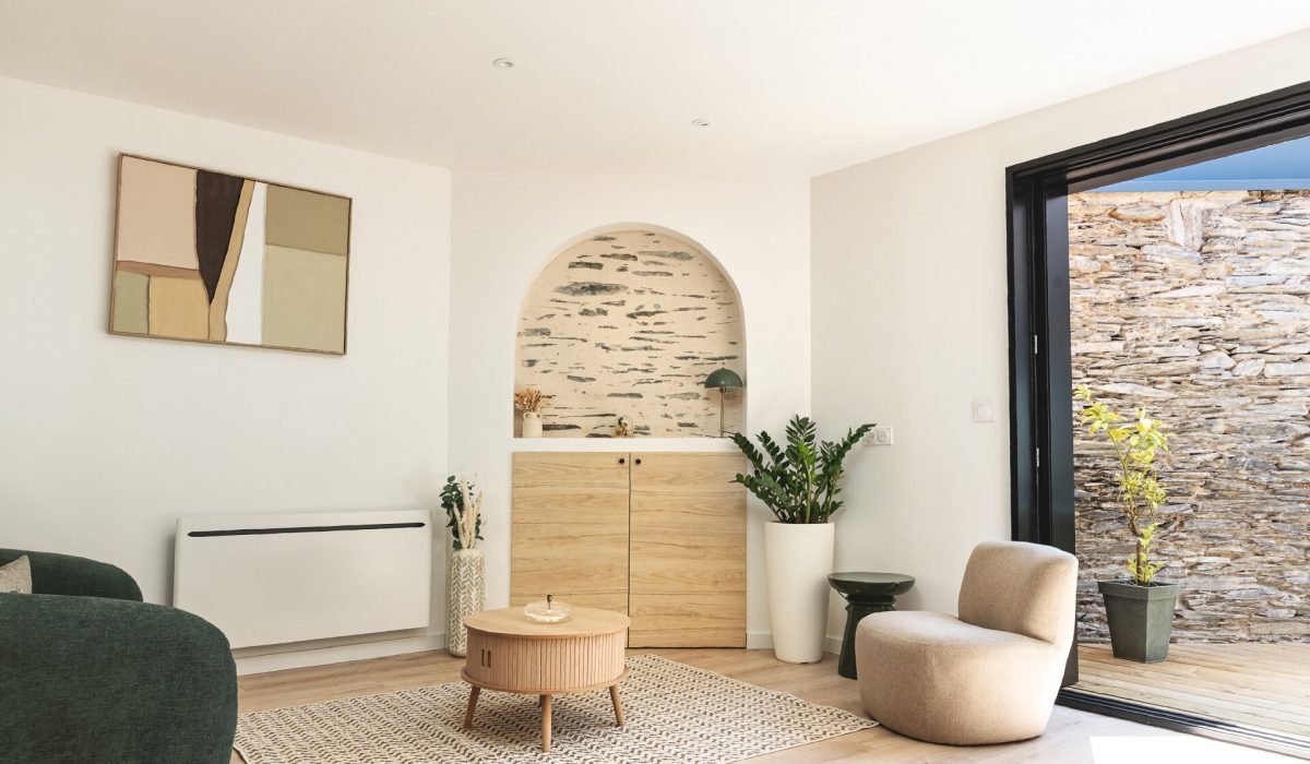 Rénovation complète d'une maison à Angers-Vue salon