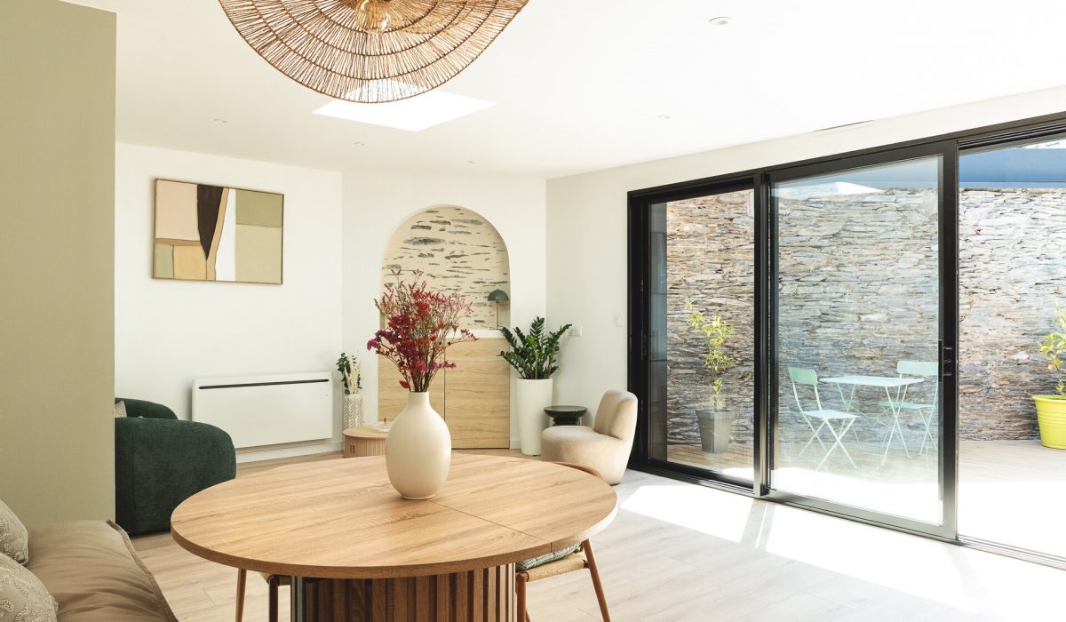 Rénovation complète d'une maison à Angers- vue du salon